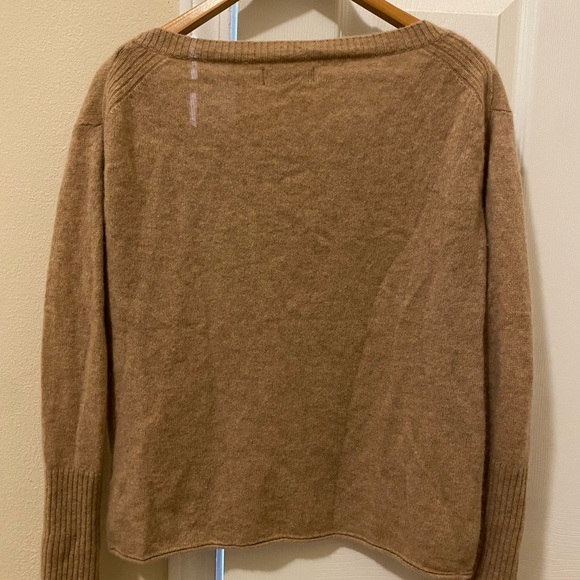 NAADAM Women's Camel Crew Neck Cashmere Sweater - Picture 2 of 3